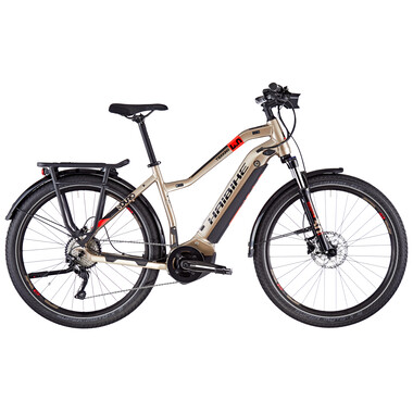 Bicicleta de viaje eléctrica HAIBIKE SDURO TREKKING 4.0 TRAPEZ Mujer Beis 2020 0